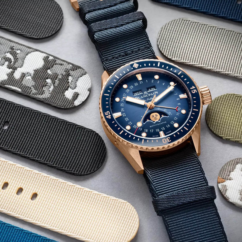 Blancpain Fifty Fathoms Bathyscaphe Quantième Complet Phases de Lune 5054 3640 NAOA