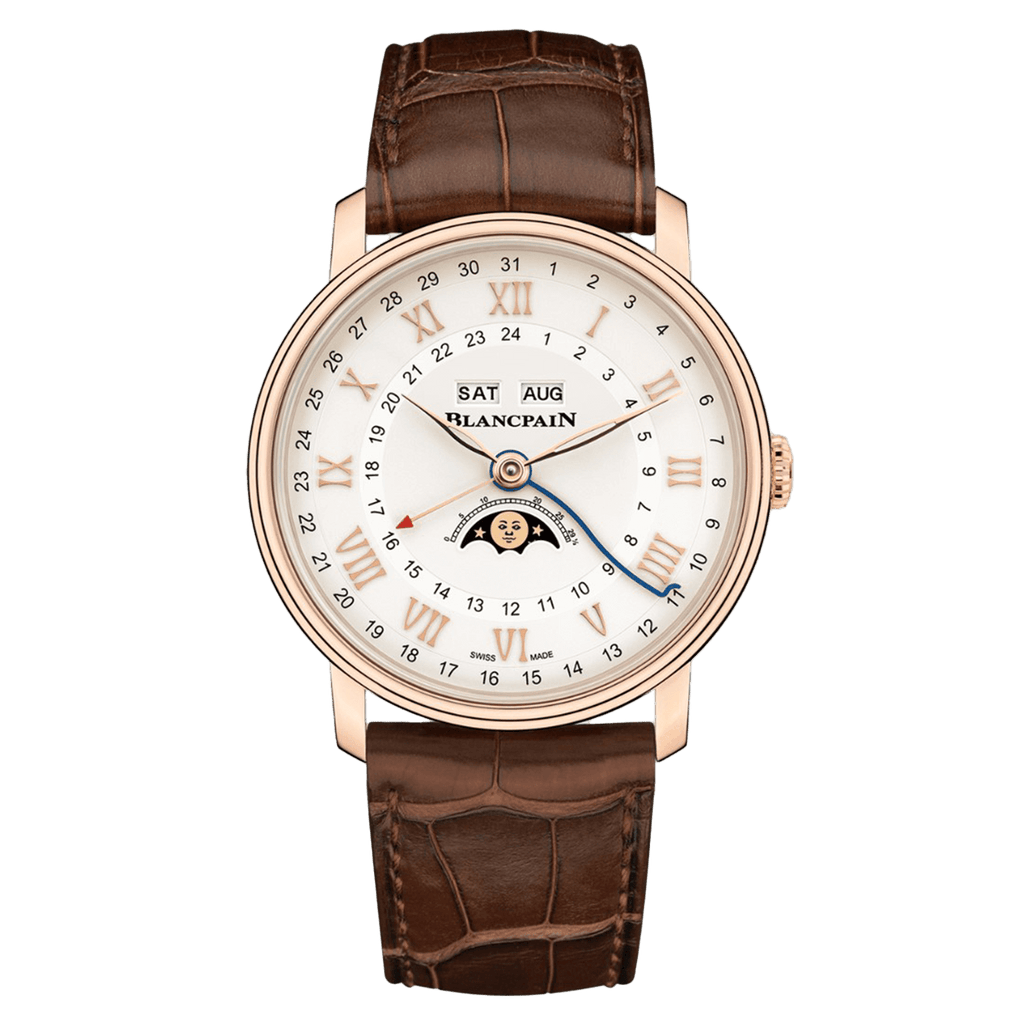 Blancpain Villeret Quantième Complet Phases de Lune GMT 6676 3642 55A