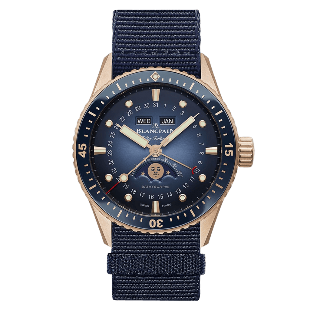 Blancpain Fifty Fathoms Bathyscaphe Quantième Complet Phases de Lune 5054 3640 NAOA