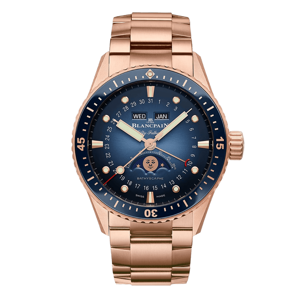 Blancpain Fifty Fathoms Bathyscaphe Quantième Complet Phases de Lune 5054 3640 76S