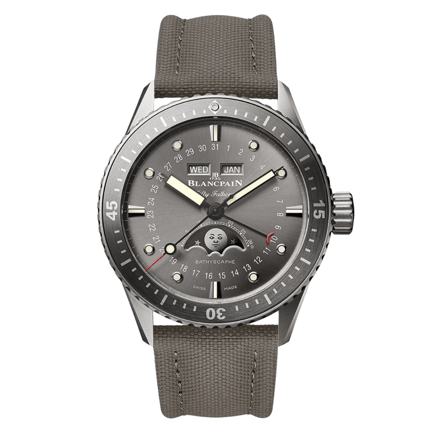 Blancpain Fifty Fathoms Bathyscaphe Quantième Complet Phases de Lune 5054 1210 G52A