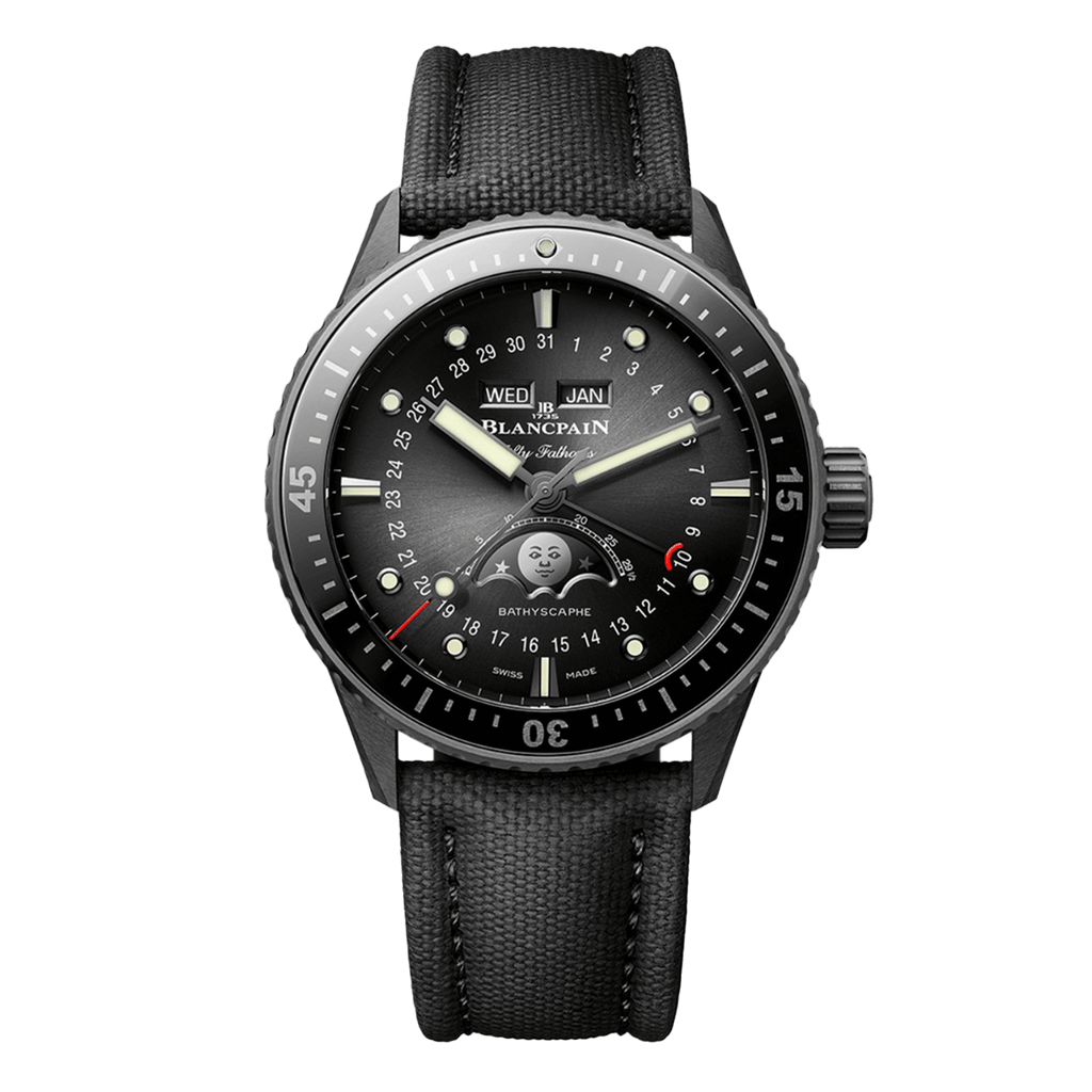 Blancpain Fifty Fathoms Bathyscaphe Quantième Complet Phases de Lune 5054 0130 B52A