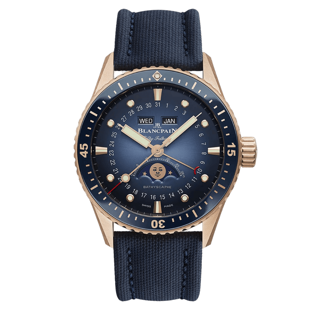 Blancpain Fifty Fathoms Bathyscaphe Quantième Complet Phases de Lune 5054 3640 O52B