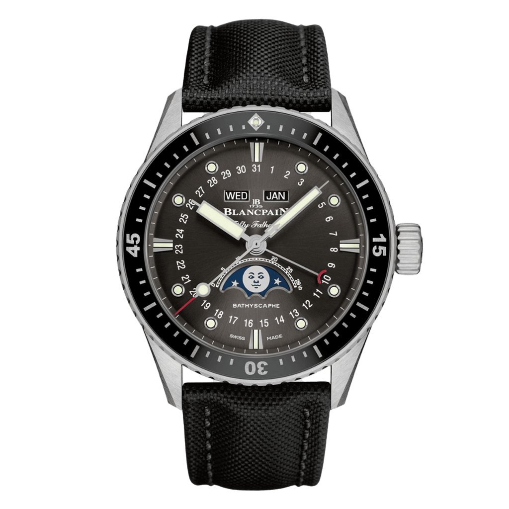Blancpain Fifty Fathoms Bathyscaphe Quantième Complet Phases de Lune 5054 1110 B52A