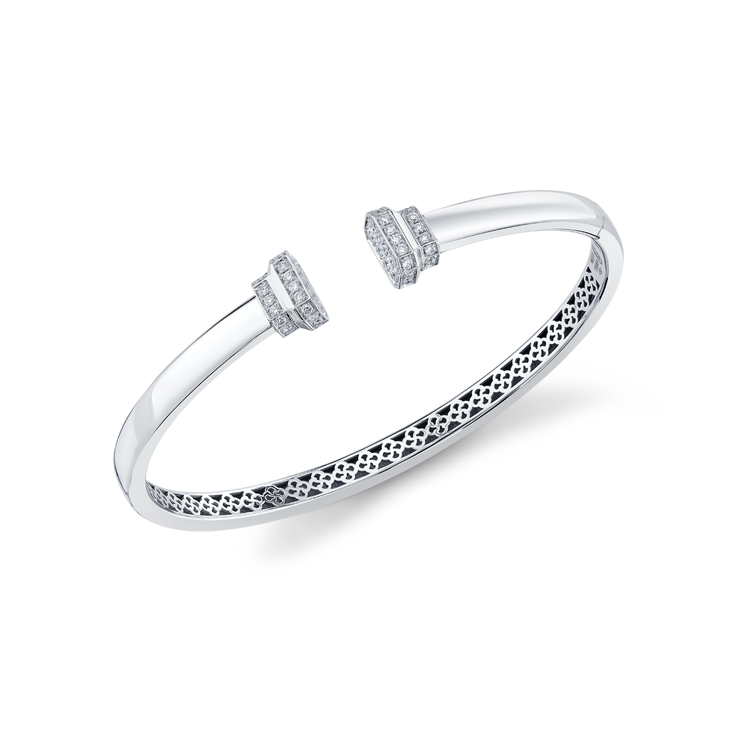 deBoulle Collection Signataire Open Cuff in White Gold