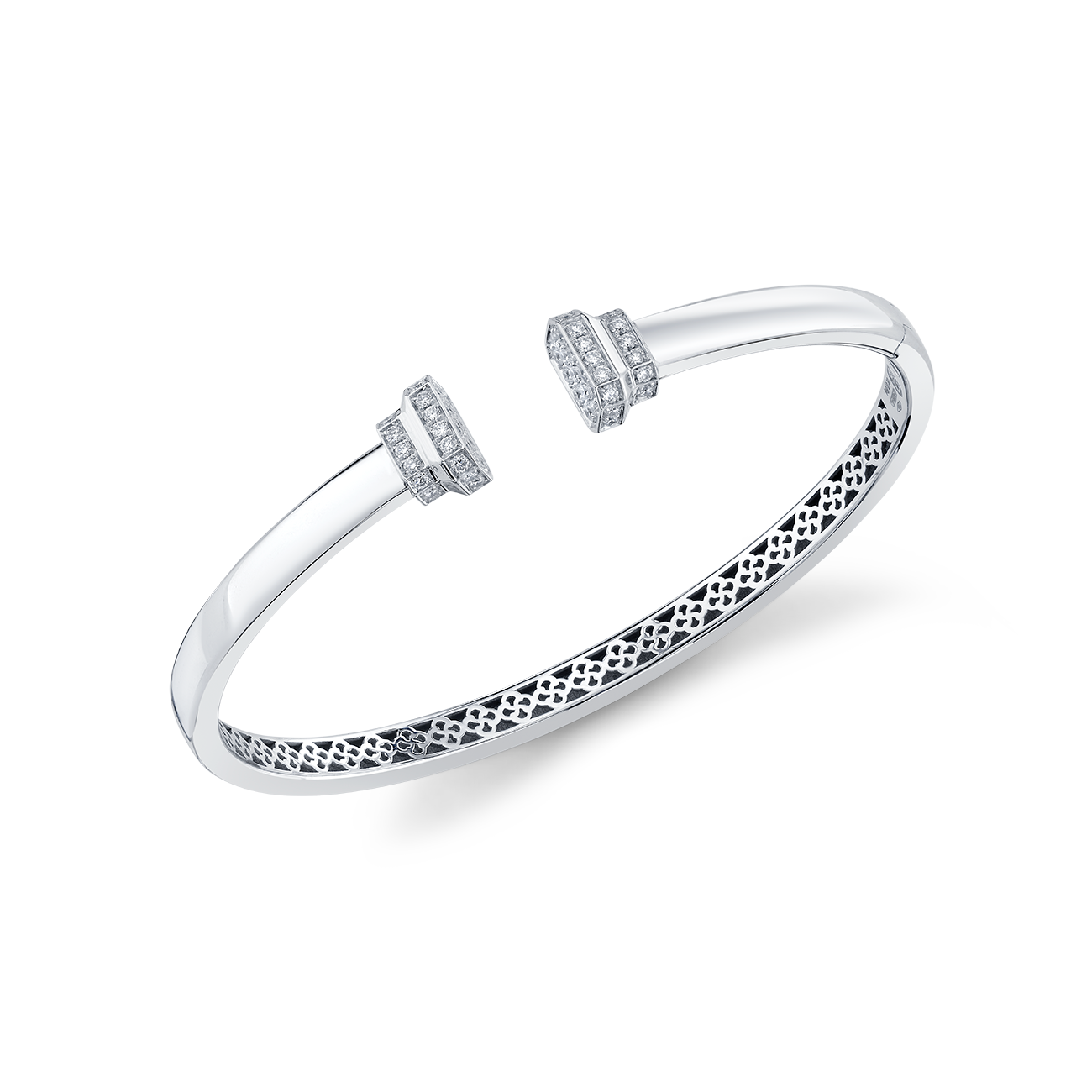 deBoulle Collection Signataire Open Cuff in White Gold