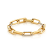 deBoulle Collection Pavé Link Diamond Bracelet in Yellow Gold