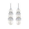 deBoulle Collection Baroque Radiance Pearl Earrings in White Gold