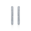deBoulle Collection Oblong Diamond Hoop Earrings