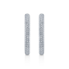 deBoulle Collection Oblong Diamond Hoop Earrings