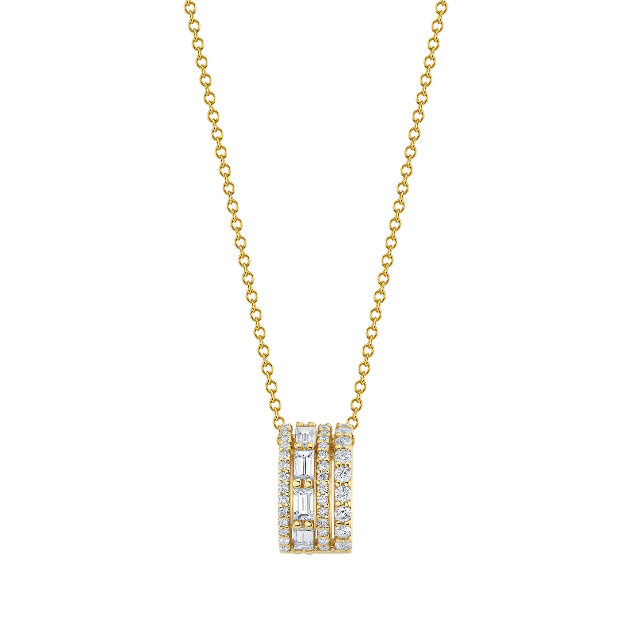 deBoulle Collection Diamond Roll Pendant