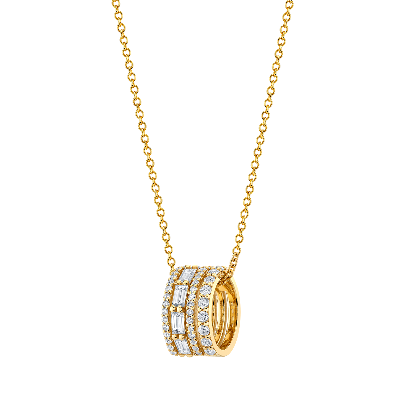 deBoulle Collection Diamond Roll Pendant