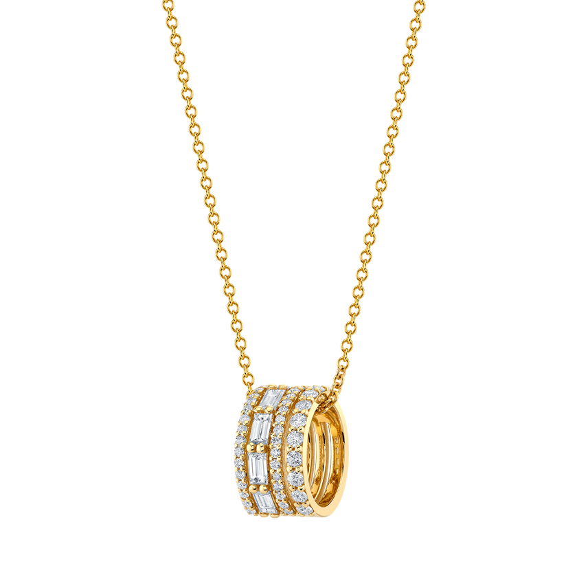 deBoulle Collection Diamond Roll Pendant