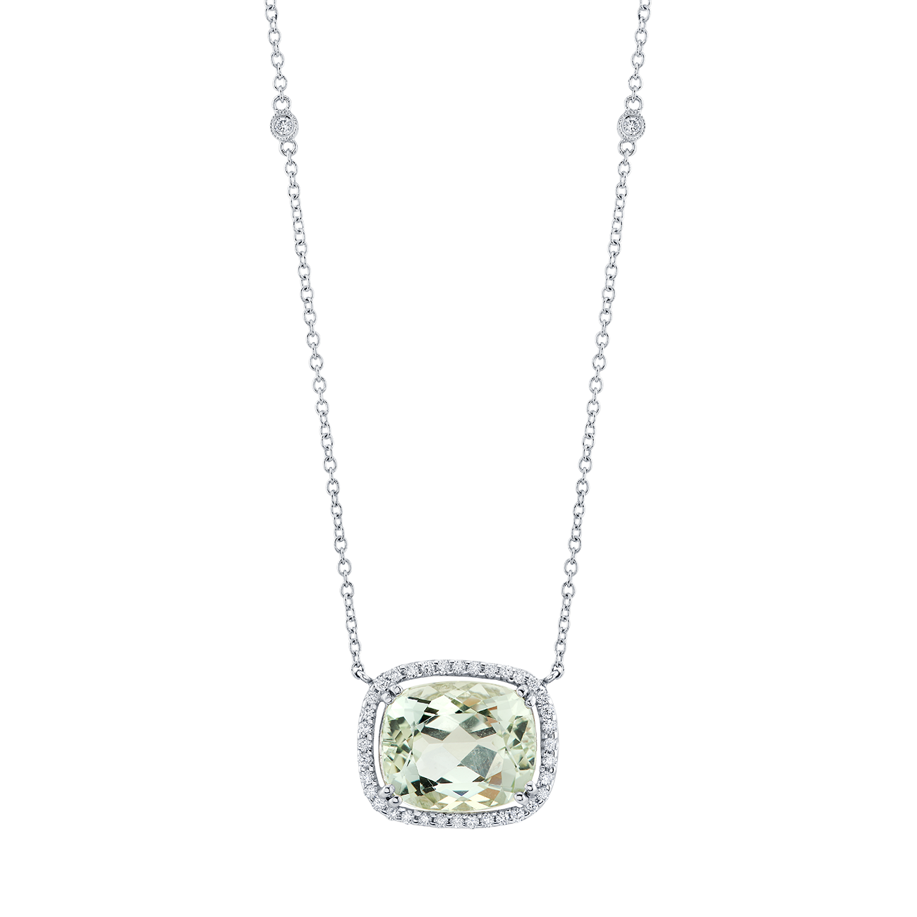 deBoulle Collection Beryl and Diamond Necklace