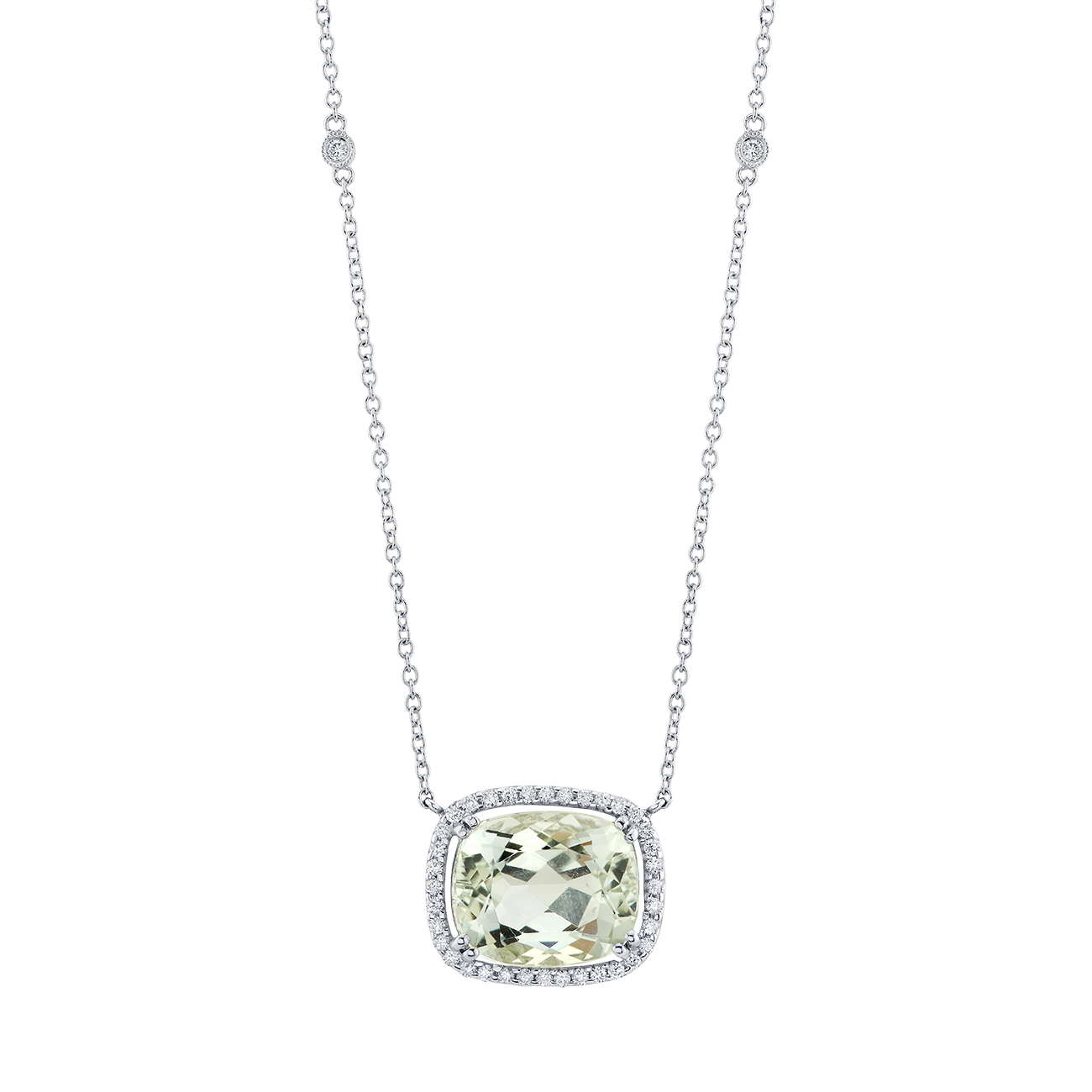 deBoulle Collection Beryl and Diamond Necklace