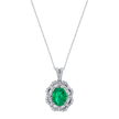 deBoulle Collection Emerald and Diamond Pendant