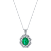 deBoulle Collection Emerald and Diamond Pendant