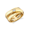 deBoulle Collection Wide Crossover Ring in Yellow Gold