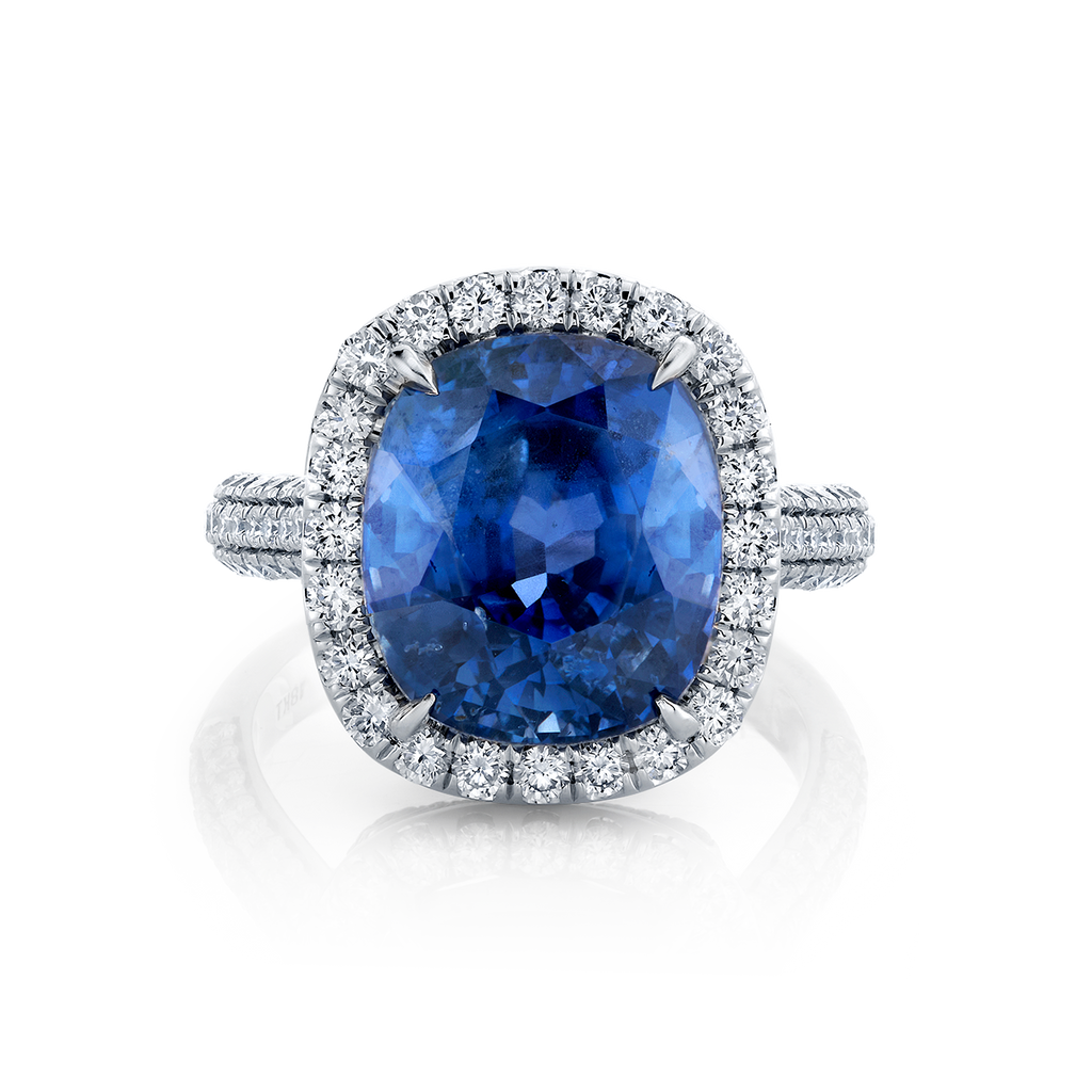 deBoulle High Jewelry Sapphire Fleur Ring