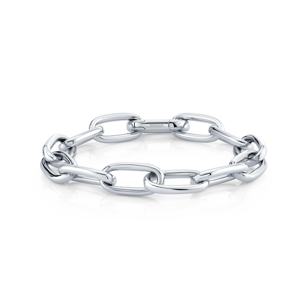deBoulle Collection Link Bracelet in White Gold