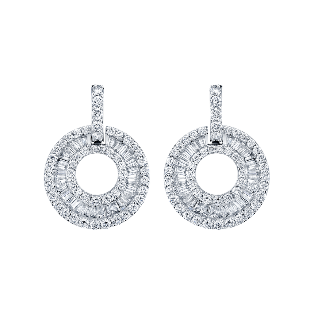 deBoulle Collection Diamond Swirl Earrings