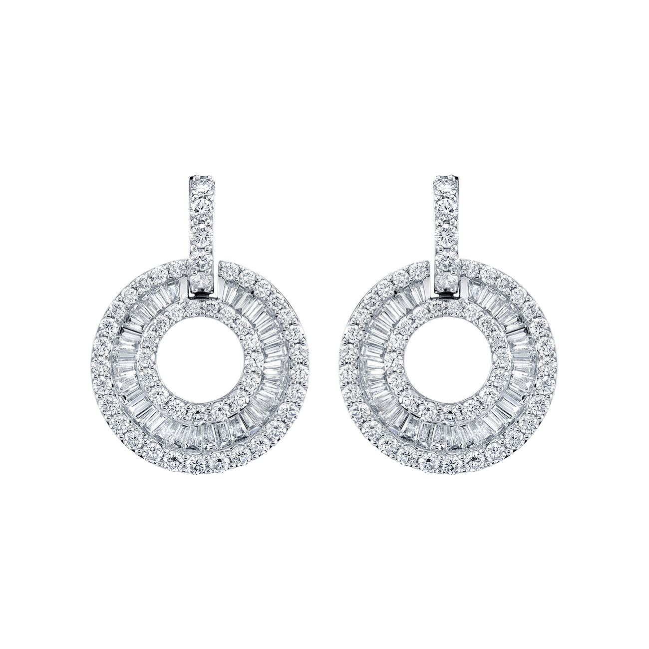 deBoulle Collection Diamond Swirl Earrings