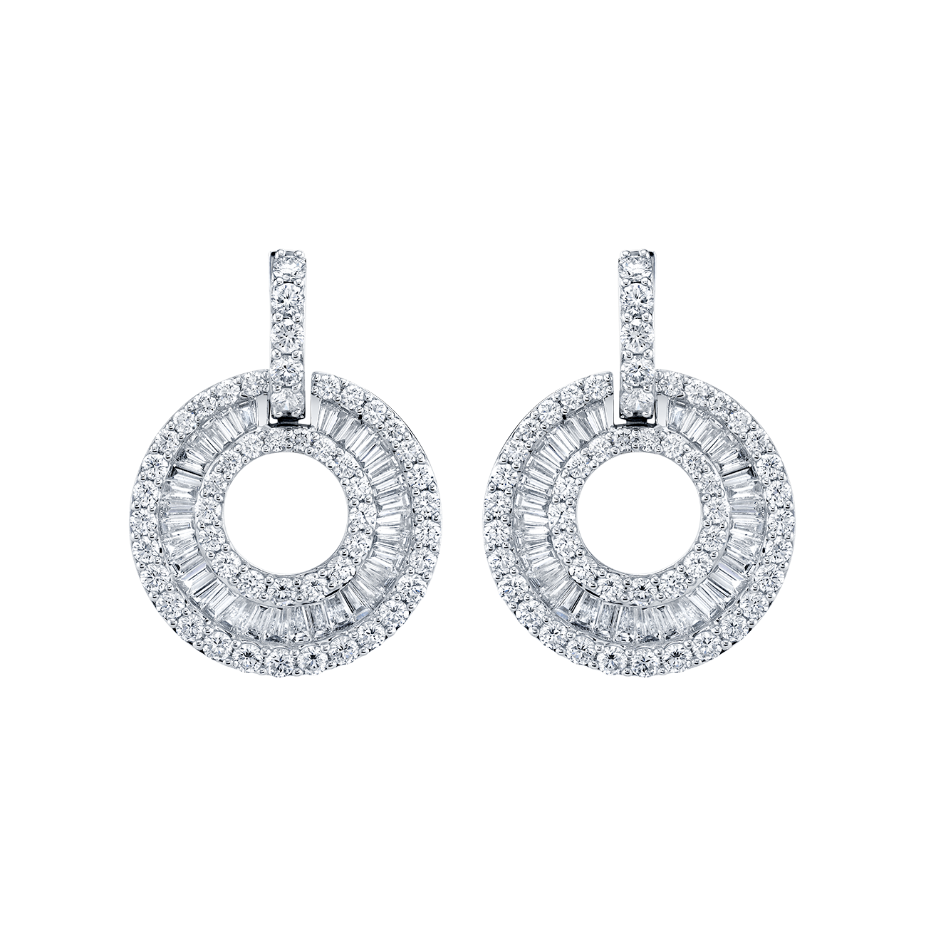 deBoulle Collection Diamond Swirl Earrings