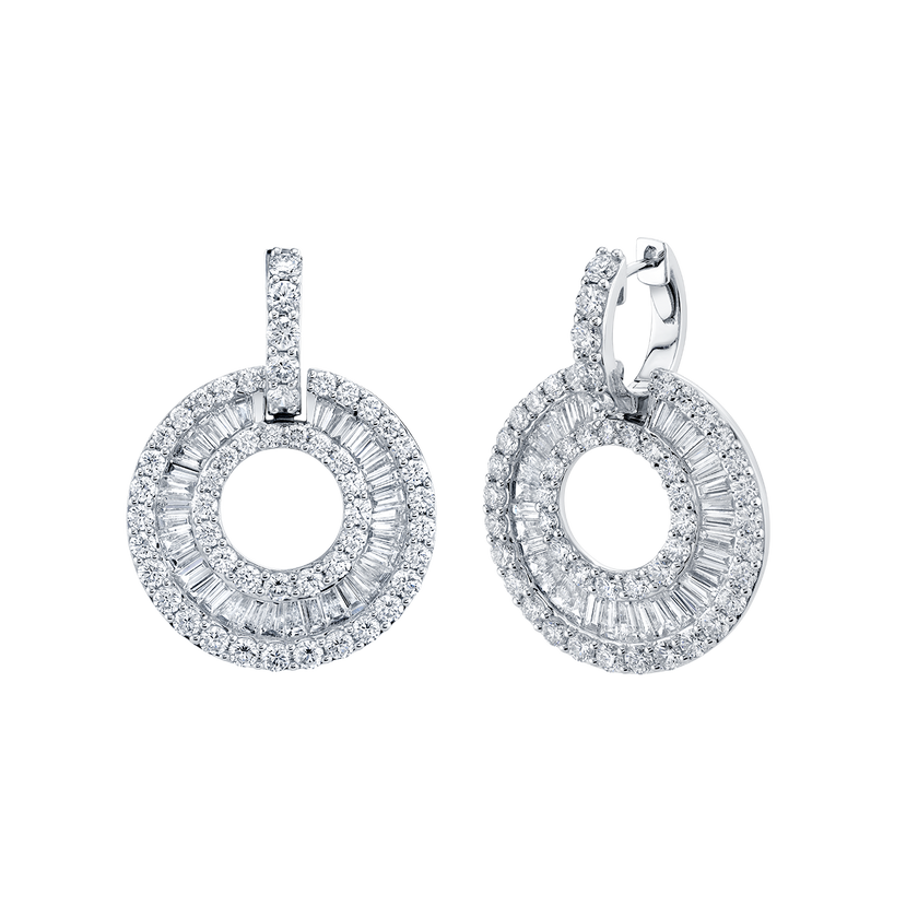 deBoulle Collection Diamond Swirl Earrings