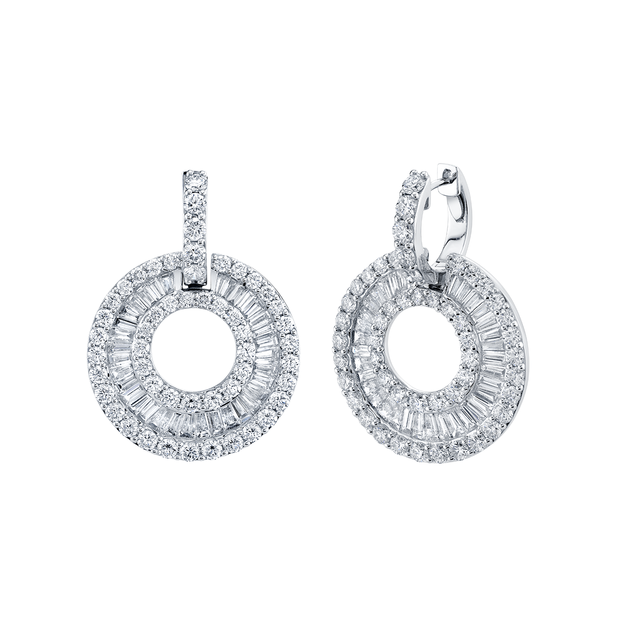 deBoulle Collection Diamond Swirl Earrings