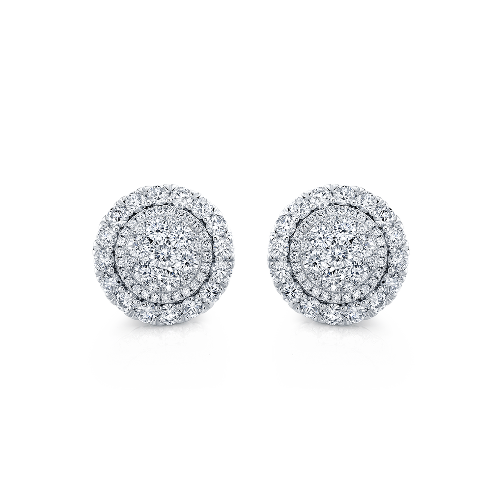 deBoulle Collection Diamond Circle Earrings