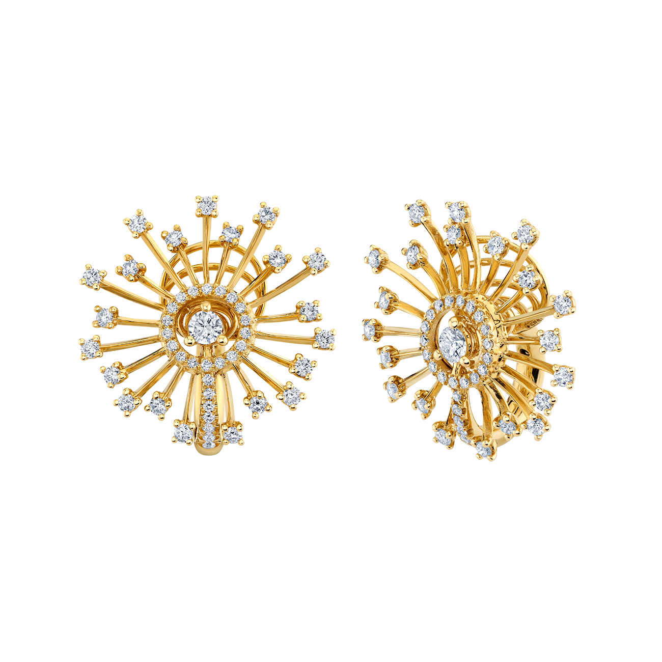 deBoulle Collection Sparkler Earrings in Yellow Gold
