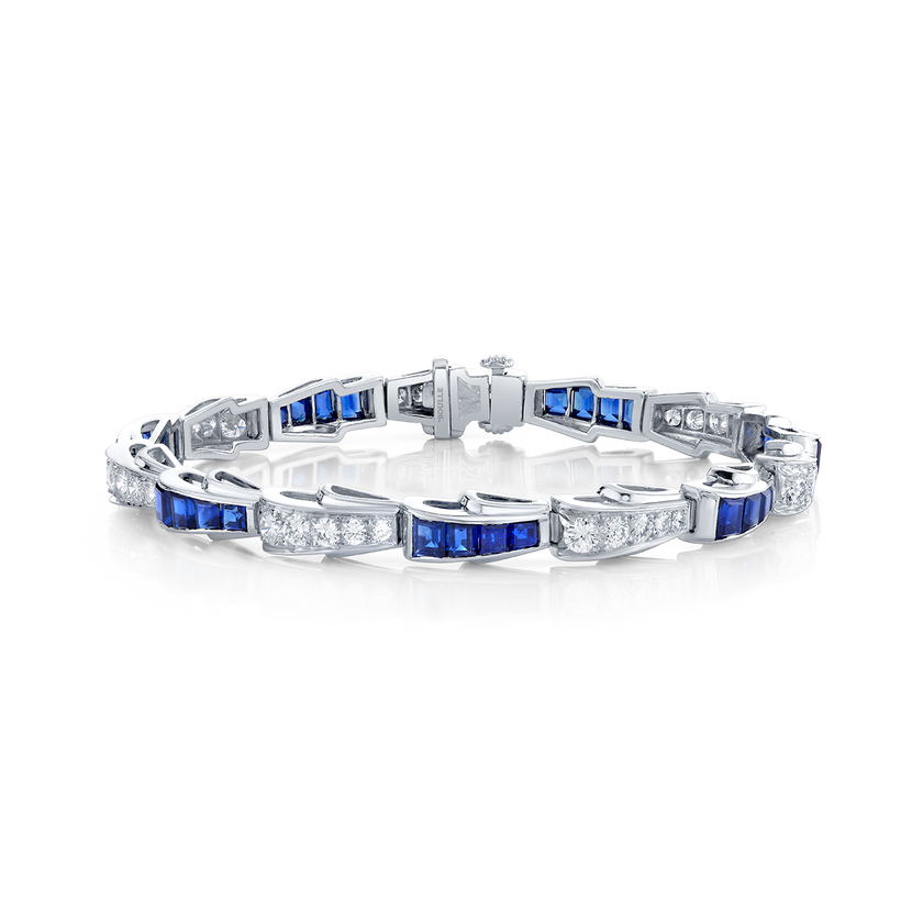 deBoulle Estate Collection Sapphire and Diamond Bracelet
