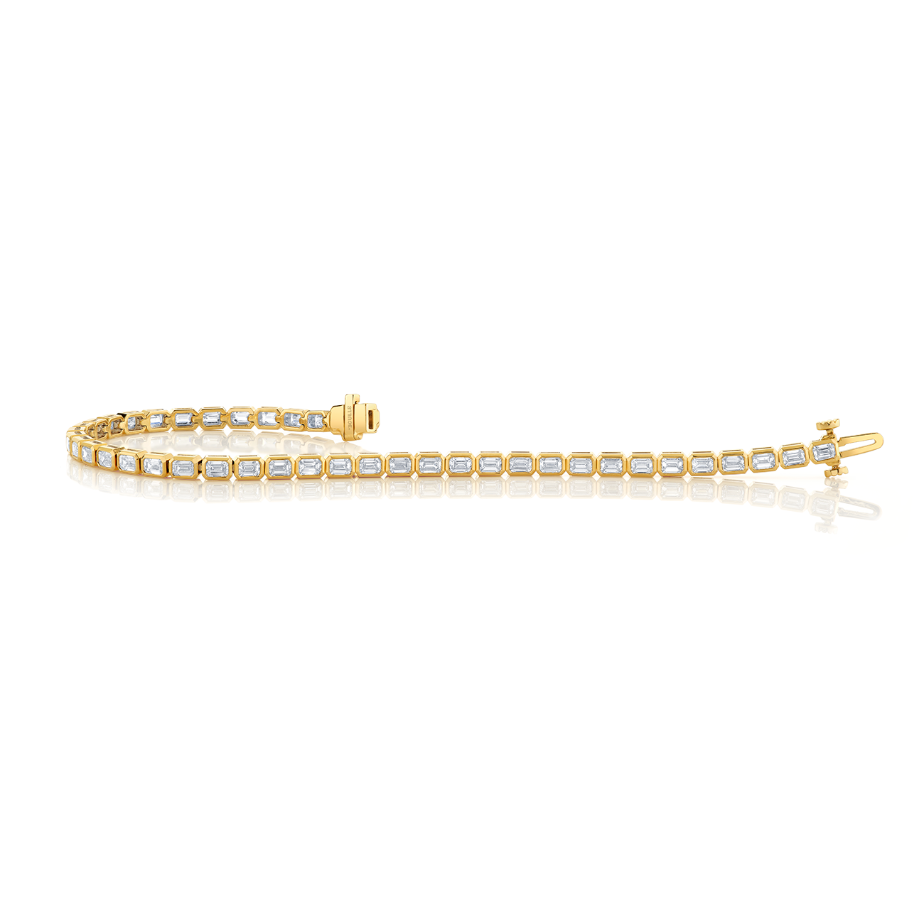 deBoulle Collection East West Diamond Bracelet in Yellow Gold