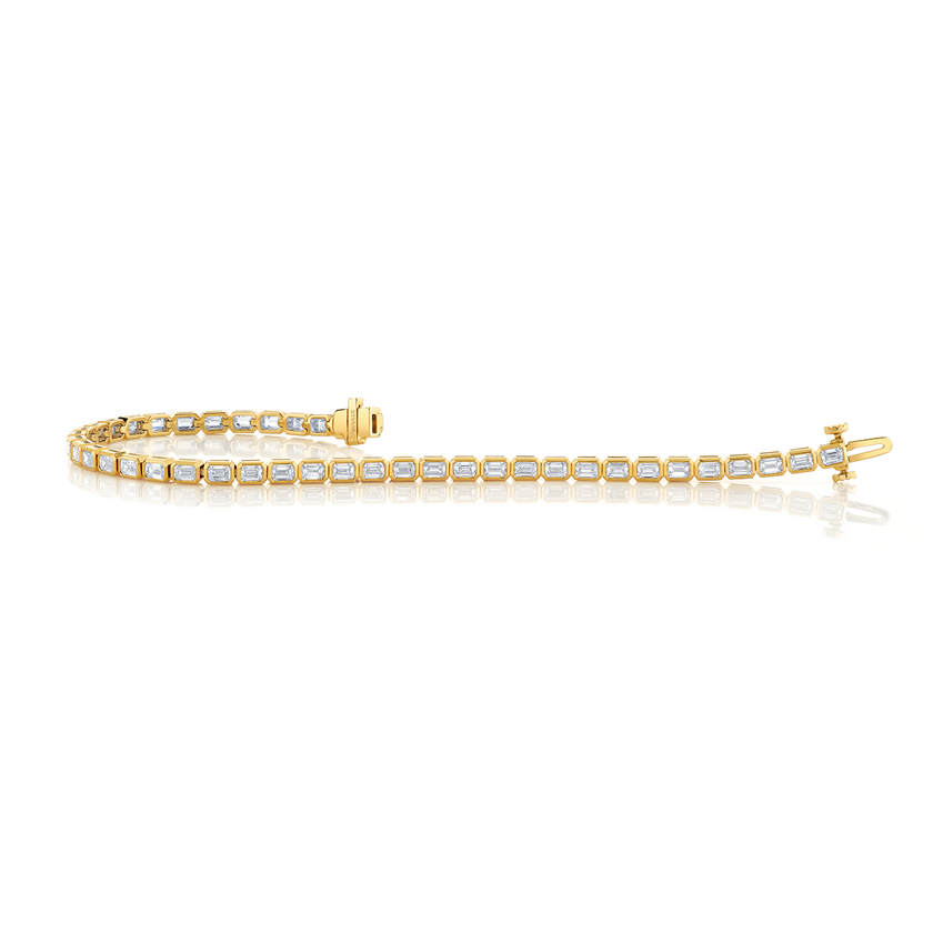 deBoulle Collection East West Diamond Bracelet in Yellow Gold