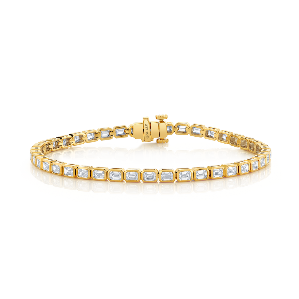 deBoulle Collection East West Diamond Bracelet in Yellow Gold