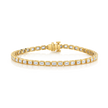 deBoulle Collection East West Diamond Bracelet in Yellow Gold