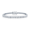 deBoulle Collection Classic Brilliant Diamond Tennis Bracelet in White Gold