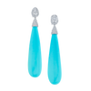 deBoulle High Jewelry Collection Turquoise Diamond Drop Earrings