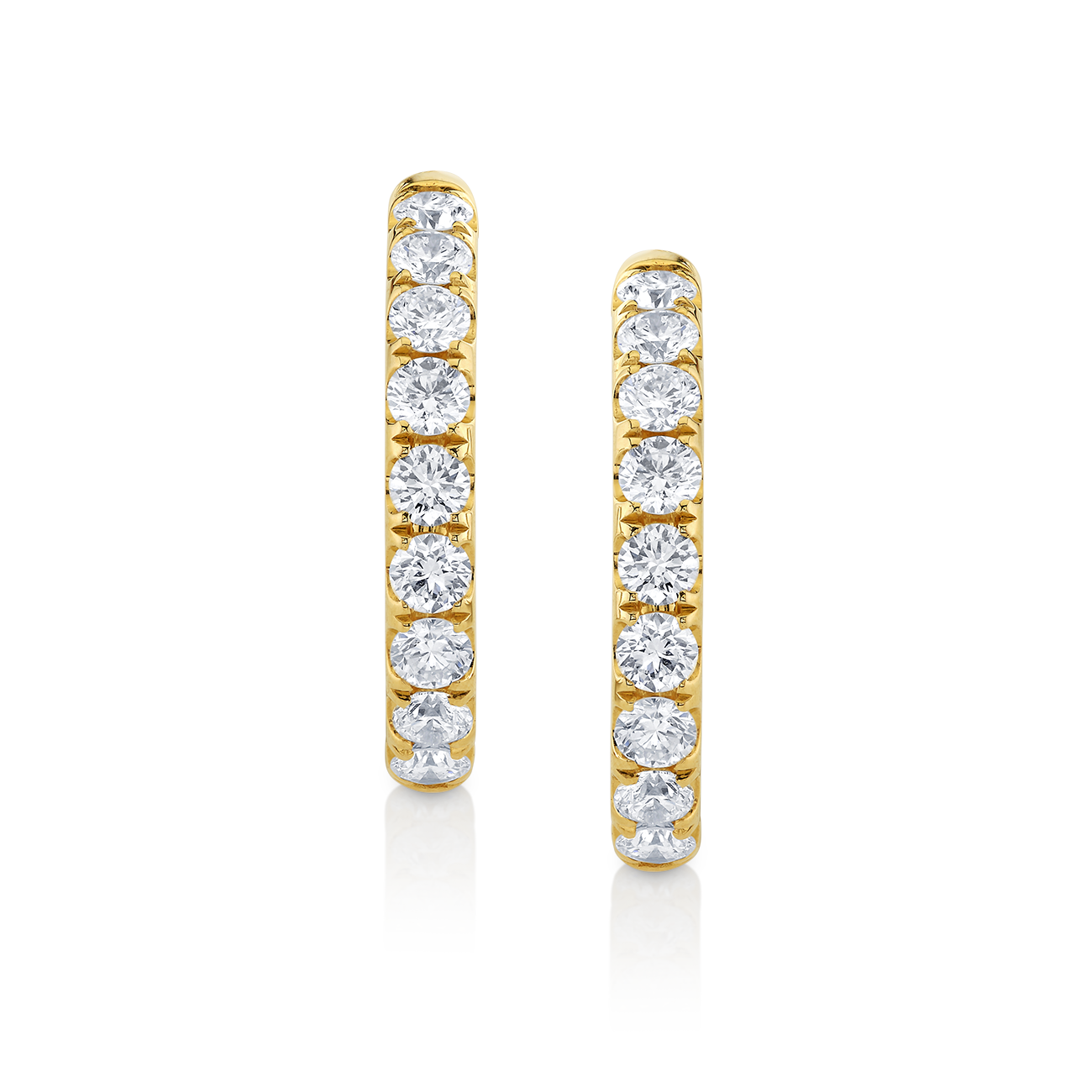 deBoulle Collection Everlasting Diamond Hoop Earrings
