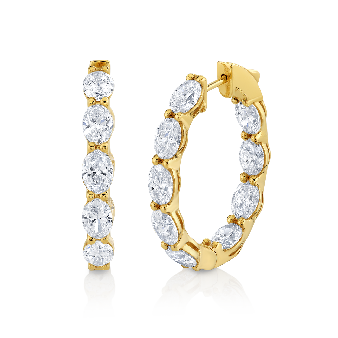 deBoulle Collection Timeless Oval Pair in Yellow Gold