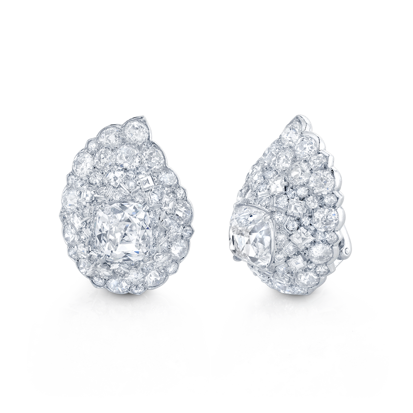deBoulle Estate Collection Cartier Diamond Earrings