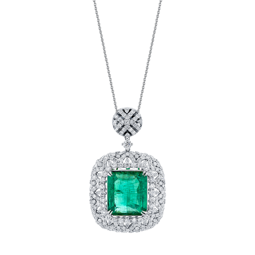 deBoulle High Jewelry Emerald Pendant