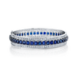deBoulle High Jewelry Saphire and Diamond Bangle