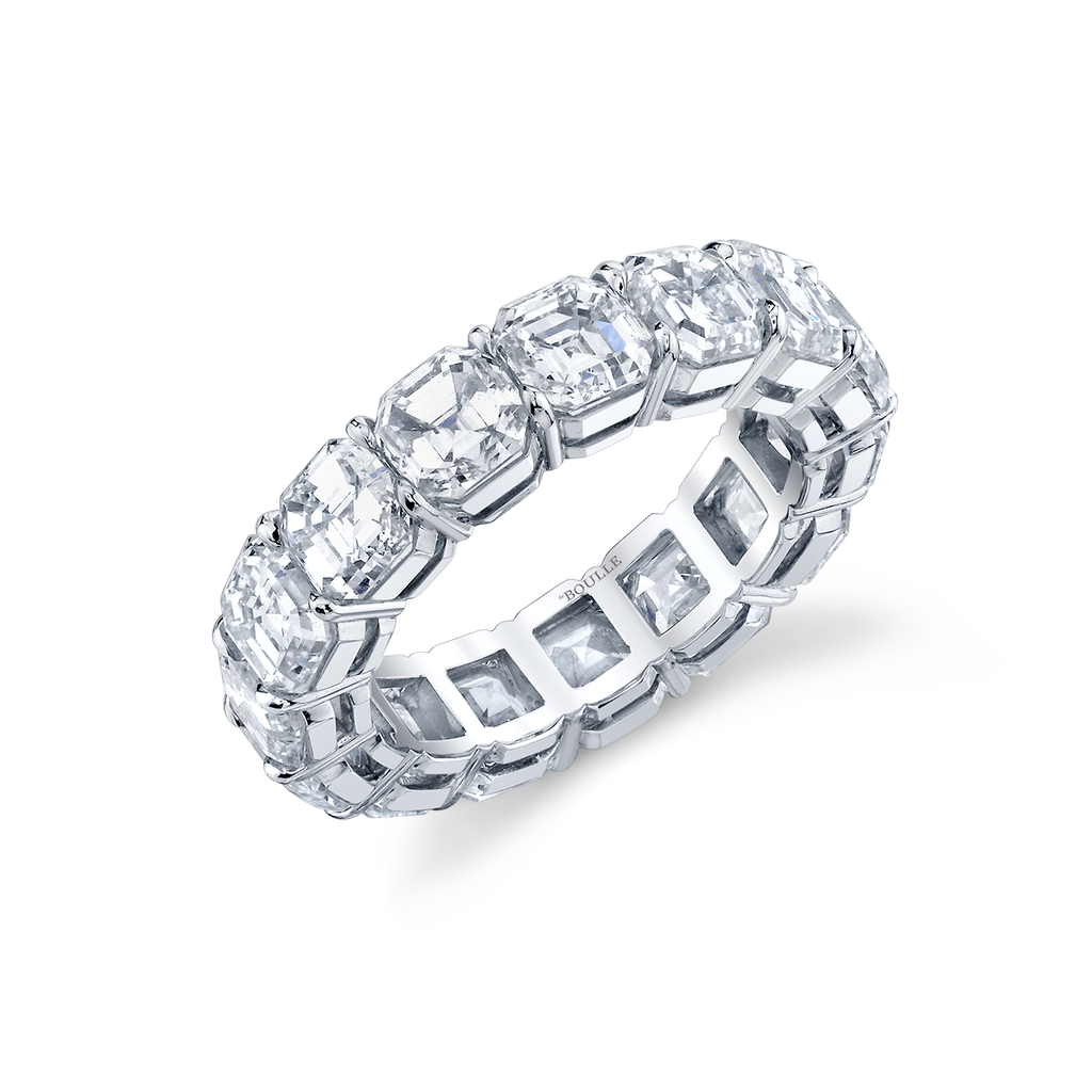 deBoulle Bridal Collection Eternity Band with Asscher Cut Diamonds