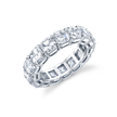 deBoulle Bridal Collection Eternity Band with Asscher Cut Diamonds