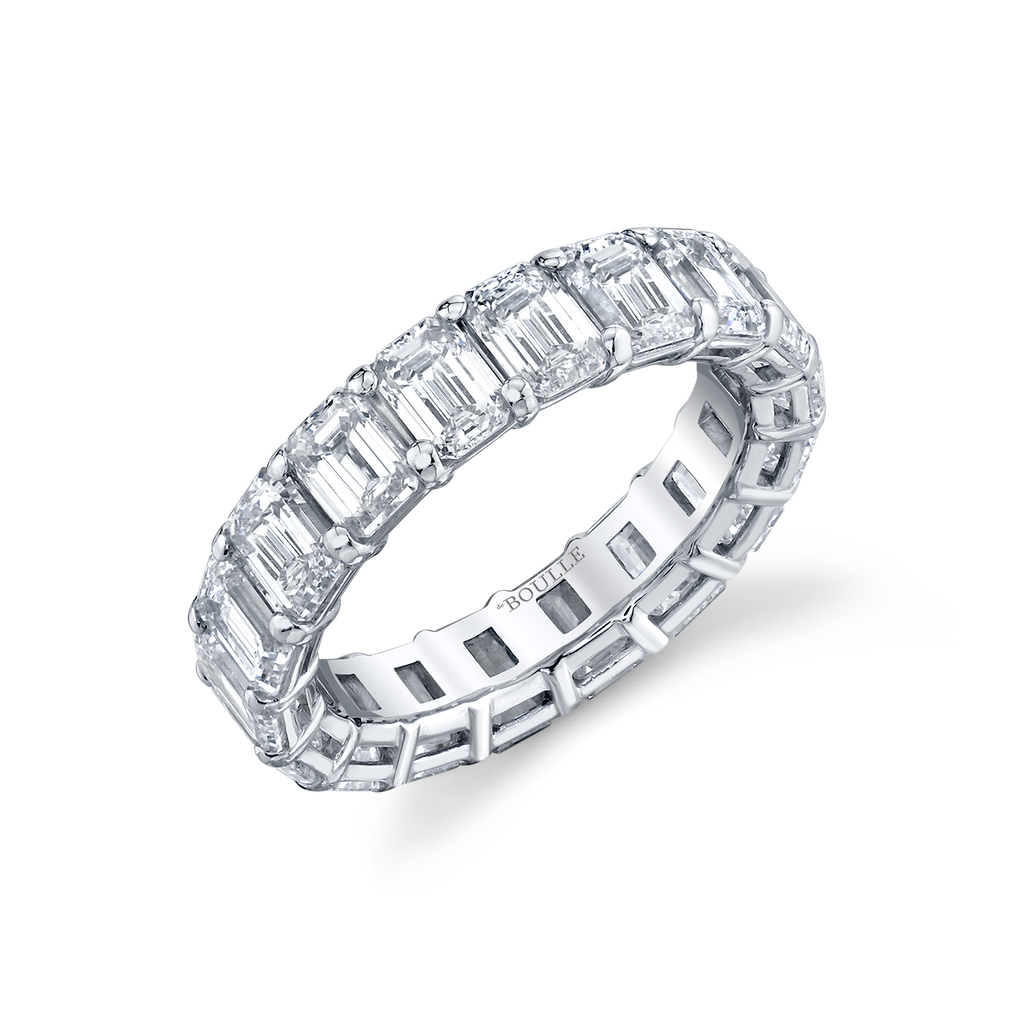 deBoulle Bridal Collection Emerald Cut Eternity Band