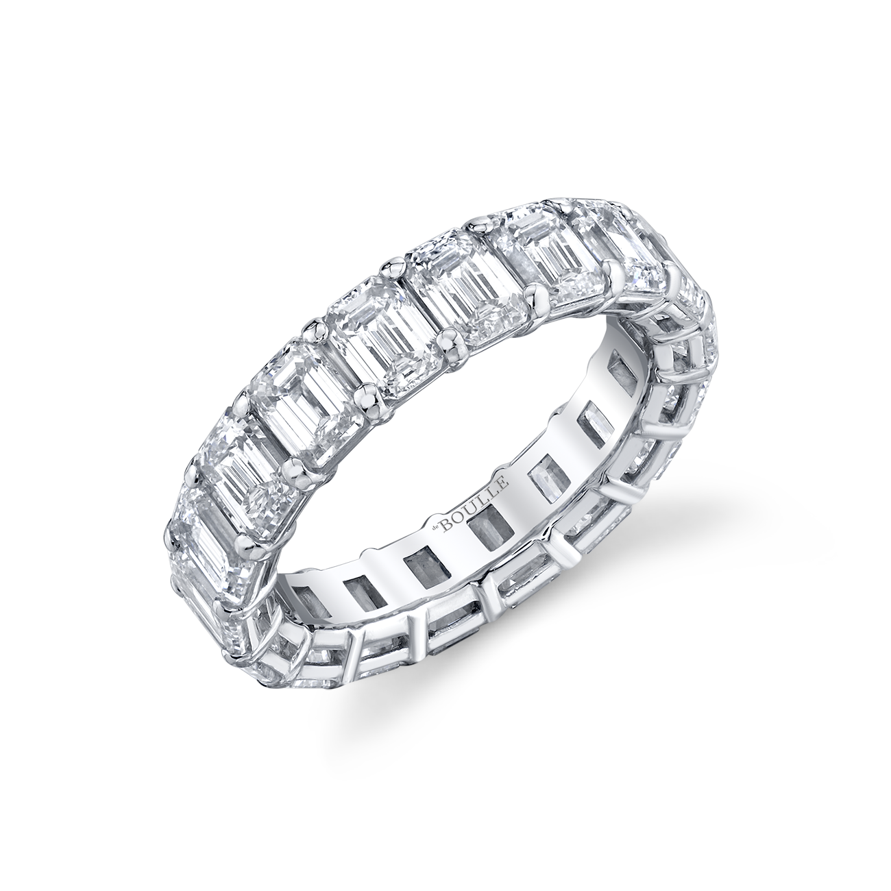 deBoulle Bridal Collection Emerald Cut Eternity Band