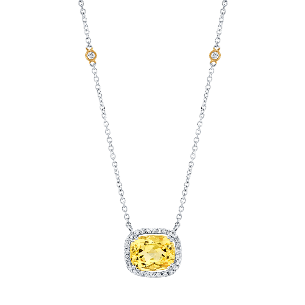 deBoulle Colection Heliodor and Diamond Necklace