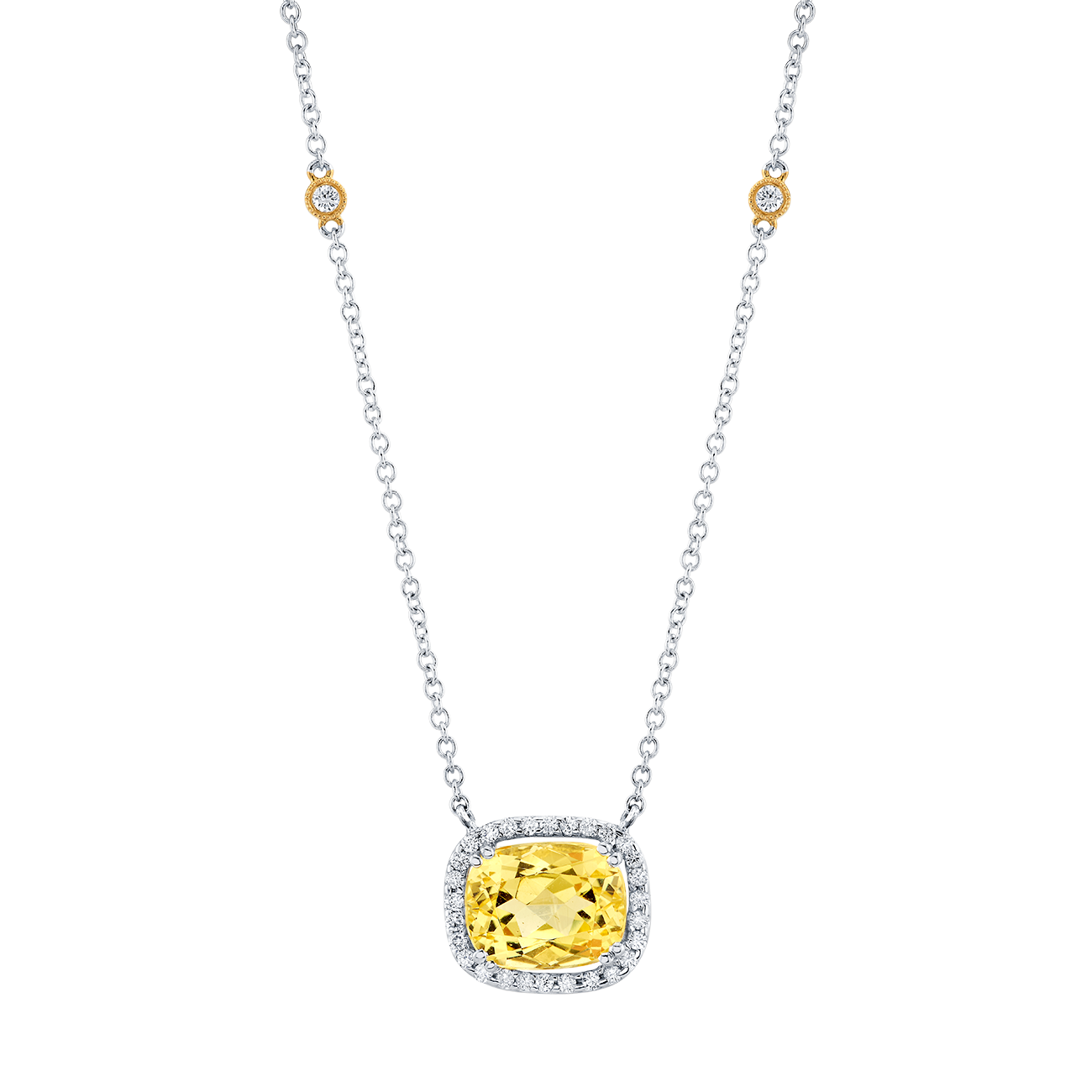deBoulle Collection Heliodor and Diamond Necklace