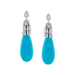deBoulle High Jewelry Sleeping Beauty Turquoise Drop Earrings